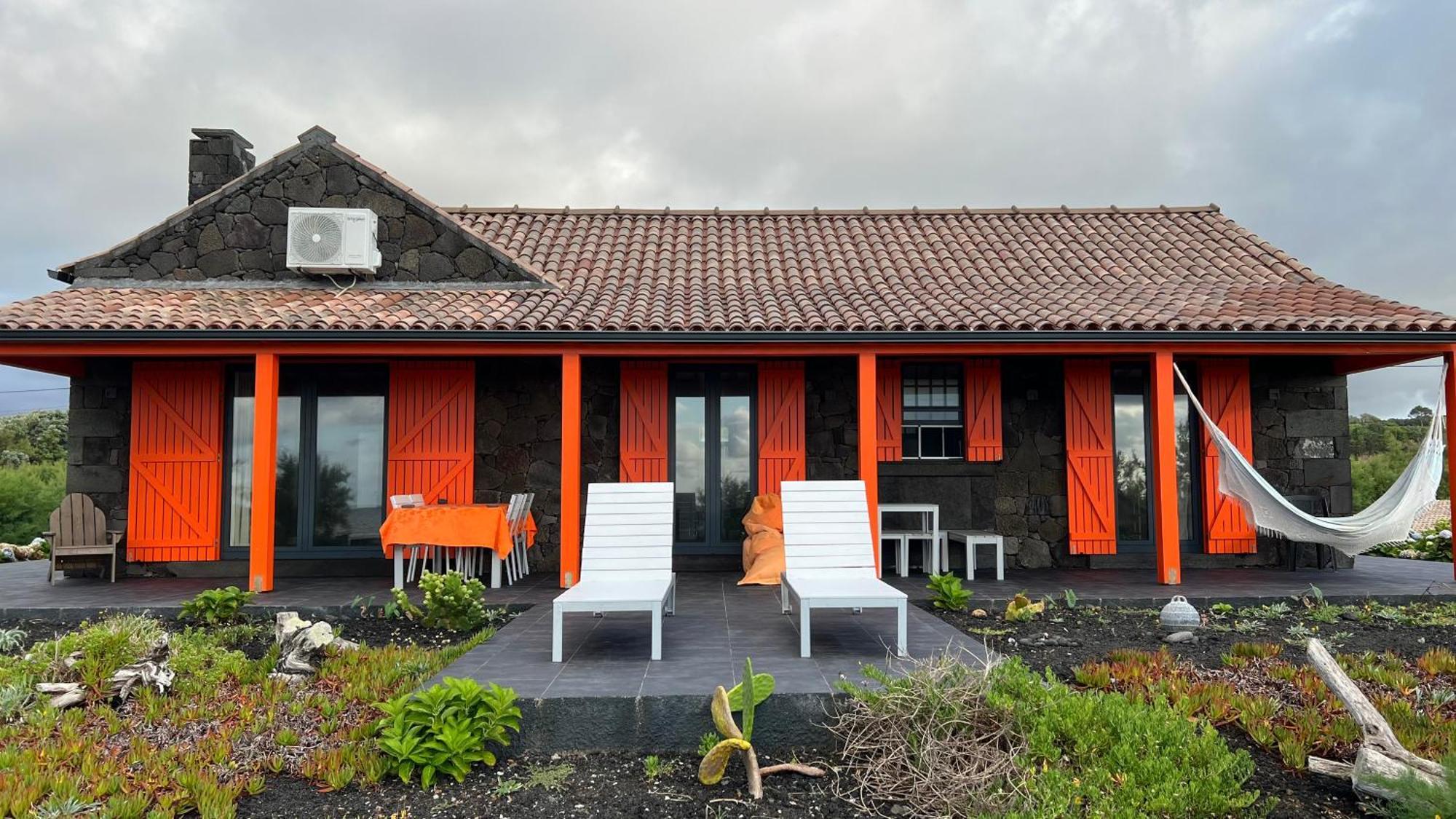 Villa Casa Baleia Laranja Ocean-Front à Madalena  Extérieur photo